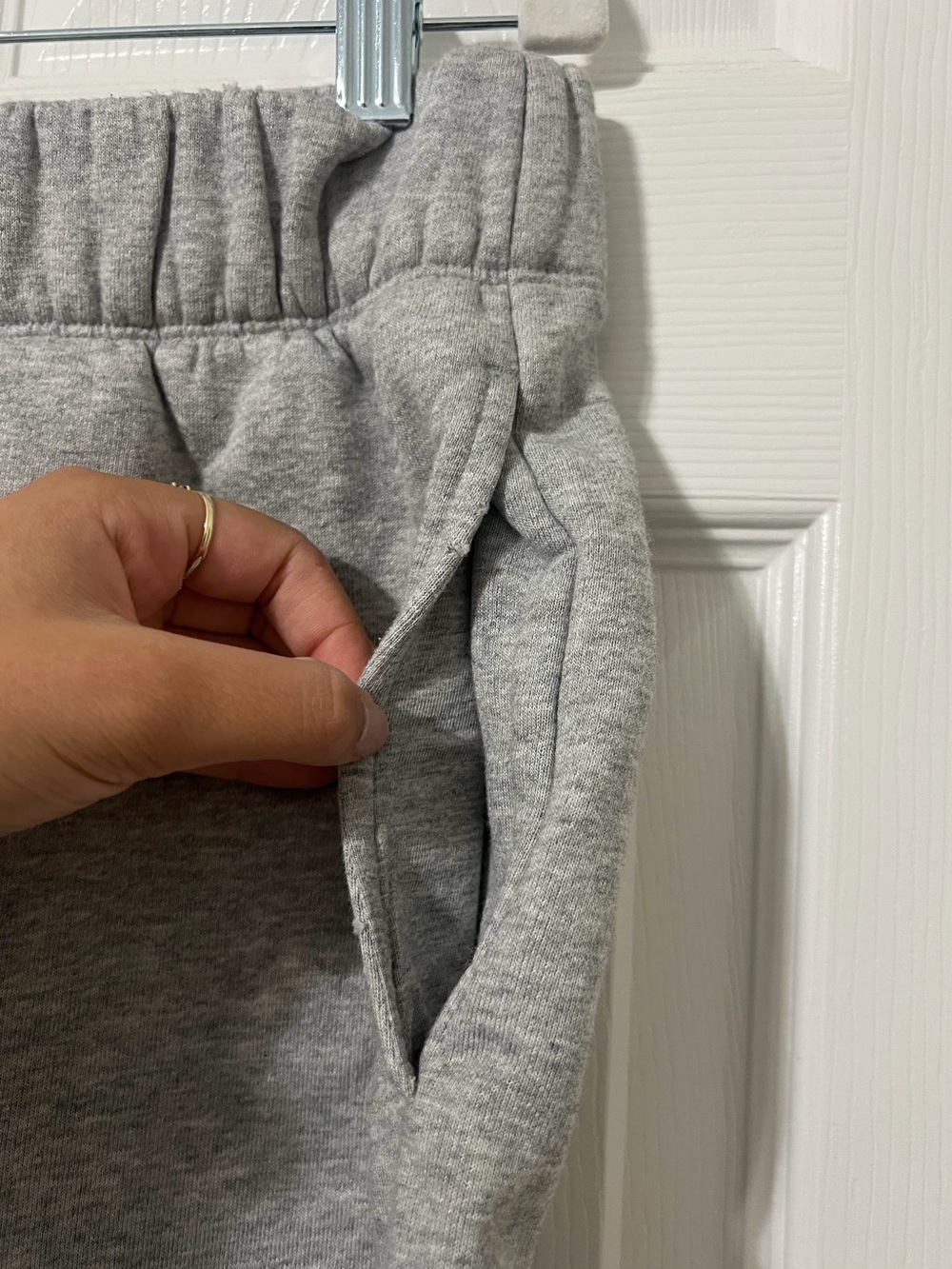 Nuuds Vintage Fleece Gray Oversized Loungewear Sweat Shorts XL - Picture 4 of 8